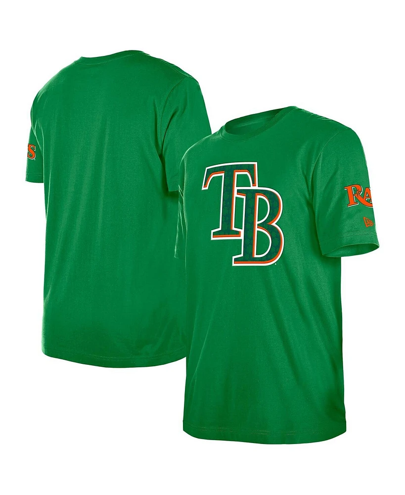 New Era Men's Kelly Green Tampa Bay Rays St. Patrick's Day Shamrock Fill T-Shirt
