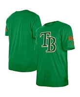 New Era Men's Kelly Green Tampa Bay Rays St. Patrick's Day Shamrock Fill T-Shirt