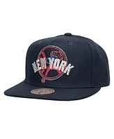 Mitchell & Ness Men's Navy New York Yankees Double Up Snapback Hat