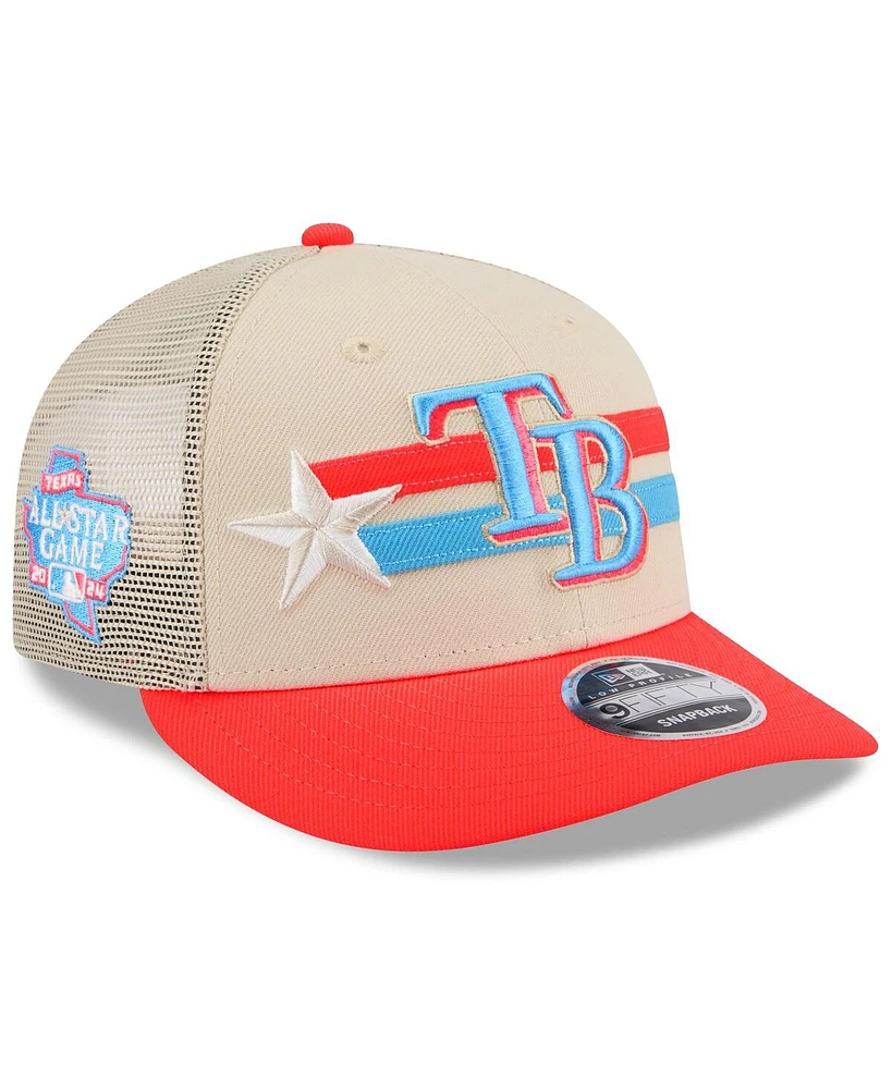 New Era Men's Cream Tampa Bay Rays 2024 Mlb All-Star Game Mesh Back Low Profile 9FIFTY Snapback Hat