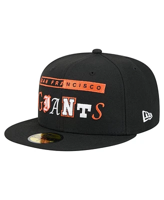 New Era Men's Black San Francisco Giants Ransom 59FIFTY Fitted Hat