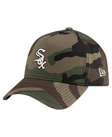 New Era Men's Camo Chicago White Sox Woodland Team Pop 9FORTY A-Frame Adjustable Hat