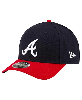 New Era Men's Navy Atlanta Braves Player Replica 9FORTY Adjustable Hat
