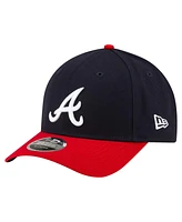 New Era Men's Navy Atlanta Braves Player Replica 9FORTY Adjustable Hat