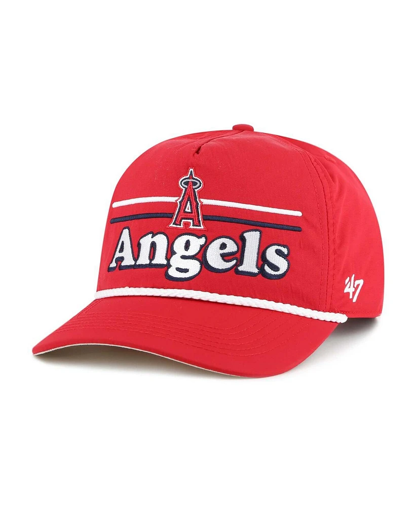 '47 Brand Men's Red Los Angeles Angels Campscape Hitch Adjustable Hat