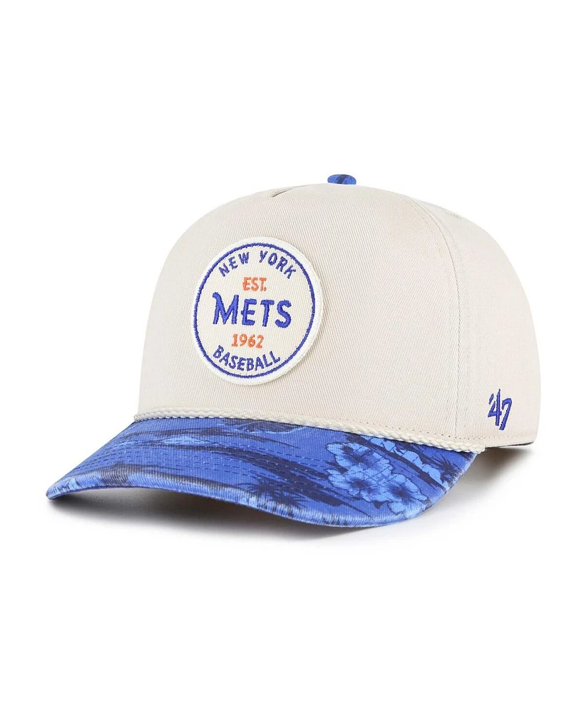 '47 Brand Men's Cream/Navy New York Mets Fiji Rope Hitch Adjustable Hat