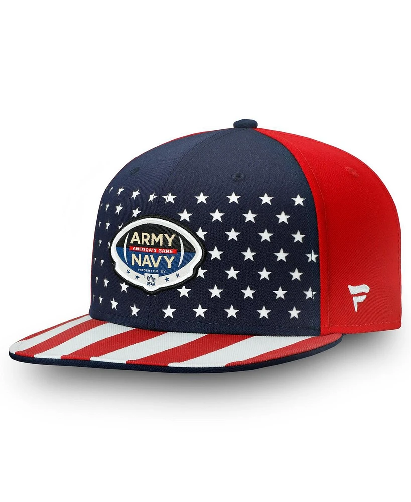 Fanatics Men's Navy/Red Army Black Knights vs. Navy Midshipmen Americana Adjustable Snapback Hat