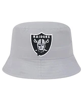 New Era Men's Gray Las Vegas Raiders Helmet Bucket Hat