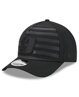 New Era Men's Black Chase Elliott American Flag 9FORTY M-Crown A-Frame Adjustable Hat