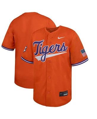 Nike Big Boys and Girls Orange Clemson Tigers Limited Baseball Jersey