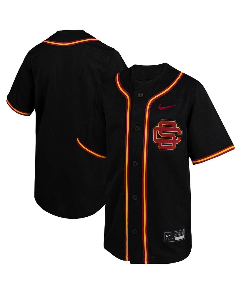 Nike Big Boys and Girls Black Usc Trojans Limited Baseball Jersey