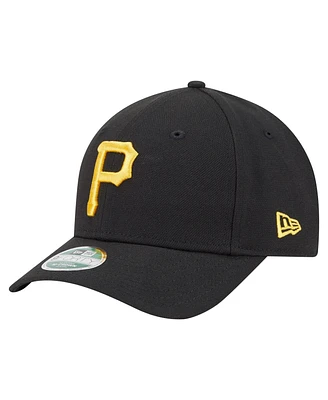 New Era Big Boys and Girls Black Pittsburgh Pirates Player Replica 9FORTY Adjustable Hat