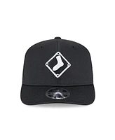 New Era Men's Black Chicago White Sox 2025 Batting Practice 9SEVENTY Stretch-Snap Trucker Hat