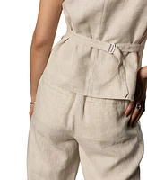 Sanctuary Women's Outsmart Linen Square-Neck Vest