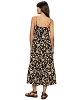 Sanctuary Women's Cotton Tiered Picot Maxi Dress