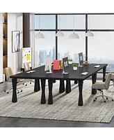 Tribesigns Executive Desk, 71" W x 35" D Large Office Desk, Modern Computer Desk Conference Table Meeting Room Table, Business Furniture for Home Offi