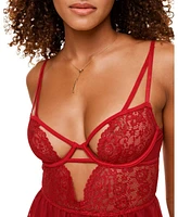 Adore Me Women's Rae Unlined Babydoll & G-String Set Lingerie