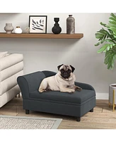 PawHut Luxury Small Dog Bed Couch W/ Storage