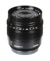 Panasonic Lumix G Leica Dg Summilux 12mm f/1.4 Aspherical Lens for Micro Four Thirds, Black