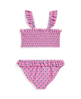 Polo Ralph Lauren Toddler and Little Girls Pineapple-Print Two-Piece Swimsuit