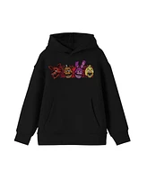 Five Nights at Freddy's Boys Four Characters Black Sweatshirt-xl