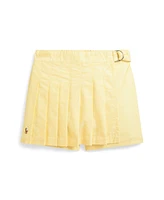 Polo Ralph Lauren Toddler and Little Girls Pleated Oxford Faux-Wrap Skort