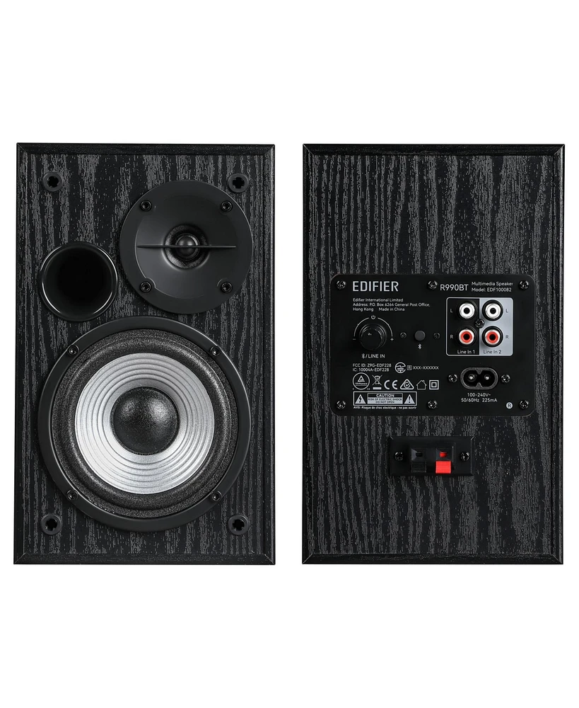 Edifier Bluetooth Bookshelf Speakers with Mdf Enclosure, Powered Studio Monitors - 24W Rms (Pair)