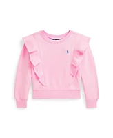 Polo Ralph Lauren Toddler and Little Girls Ruffled French Terry Sweatshirt