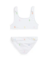 Polo Ralph Lauren Big Girls Pony Two-Piece Swimsuit