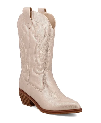 Mia Women's Kelsha Pointed Toe Western Boots