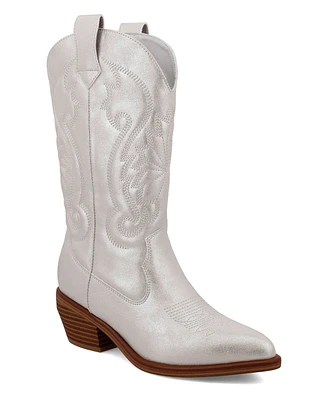 Mia Women's Kelsha Pointed Toe Western Boots