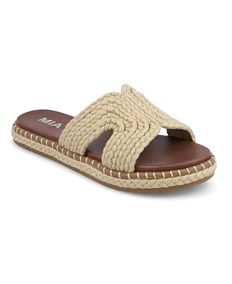 Mia Women's Sirah Slip-On Flat Sandals