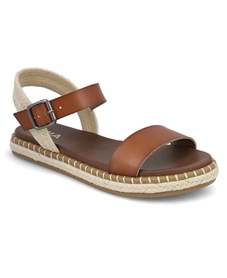 Mia Women's Stephany Round Toe Flat Sandals