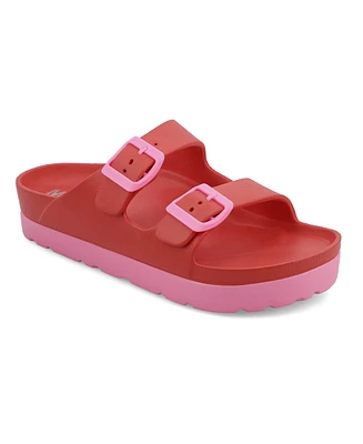 Mia Women's Kota Double Buckle Round Toe Sandals