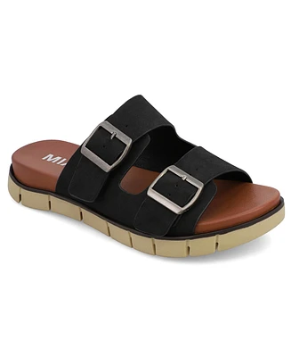 Mia Women's Esei Double Buckle Slip-On Slide Sandals