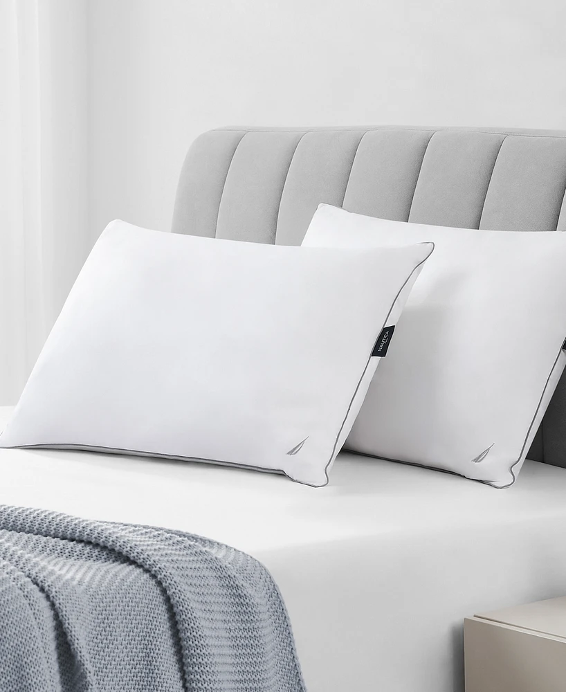 Nautica Comfort Support Pillow 2-Pack, Standard/Queen