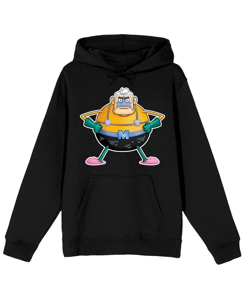 SpongeBob SquarePants Men's The Black Mermaid Man Hoodie - 3XL