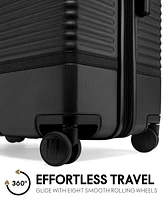 Elle Belleville 3-Piece Expandable Retro Spinner Luggage Set