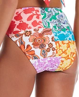 Bar Iii Women's Beachside Boheme Ring-Side High-Leg Bikini Bottoms, Exclusively at Macy's
