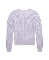 Polo Ralph Lauren Big Girls Mini-Cable Cotton Cardigan