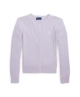 Polo Ralph Lauren Big Girls Mini-Cable Cotton Cardigan