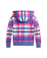 Polo Ralph Lauren Toddler and Little Girls Plaid Loopback Fleece Full-Zip Hoodie