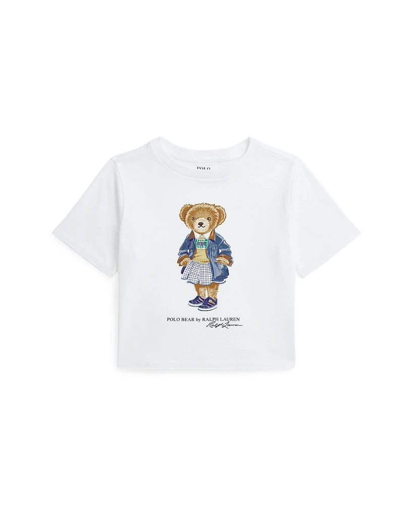 Polo Ralph Lauren Toddler and Little Girls Bear Jersey Boxy T-Shirt