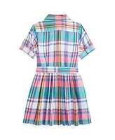 Polo Ralph Lauren Toddler and Little Girls Plaid Madras Shirtdress
