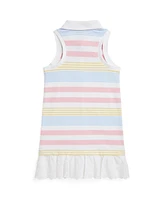 Polo Ralph Lauren Toddler and Little Girls Striped Stretch Mesh Dress