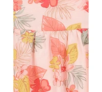 Carter's Toddler Girls Cotton Floral-Print Tiered Dress