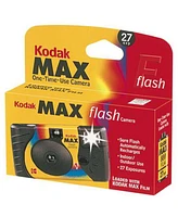Kodak Max 35mm Single Use Disposable 27 Exposure Film Camera with Flash, Iso-800, 4-Pack, Bundle with Shoulder Bag