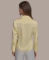 Donna Karan New York Women's Button-Front Blouse, Regular & Petite Sizes