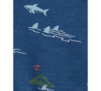 Carter's Toddler Boys Shark Tank Top & Printed Shorts, 2 Piece Set