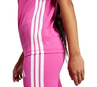 adidas Women's Cotton Essentials 3-Stripe T-Shirt